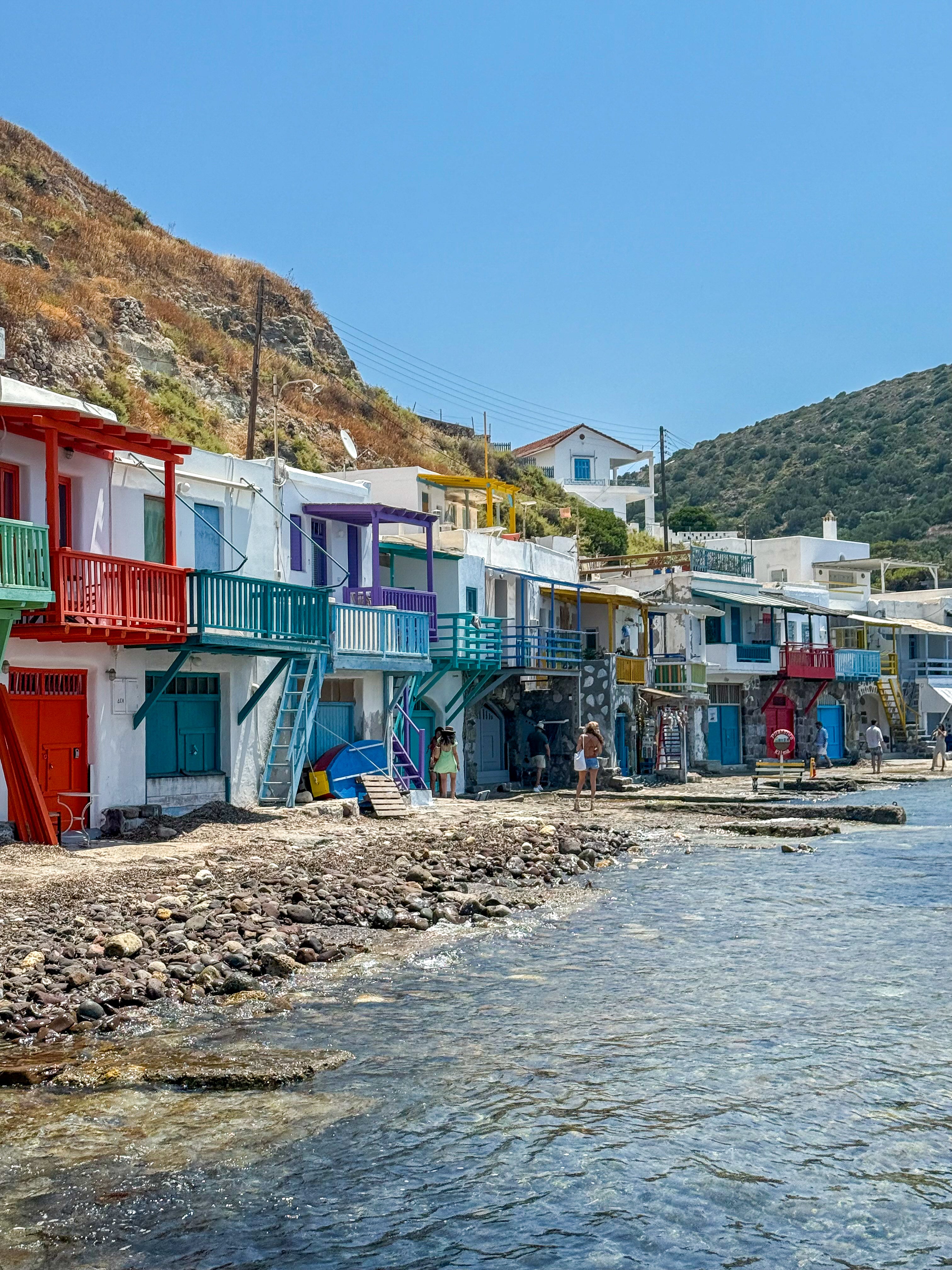 Life by the water on Milos, Greece – photographic wall art print