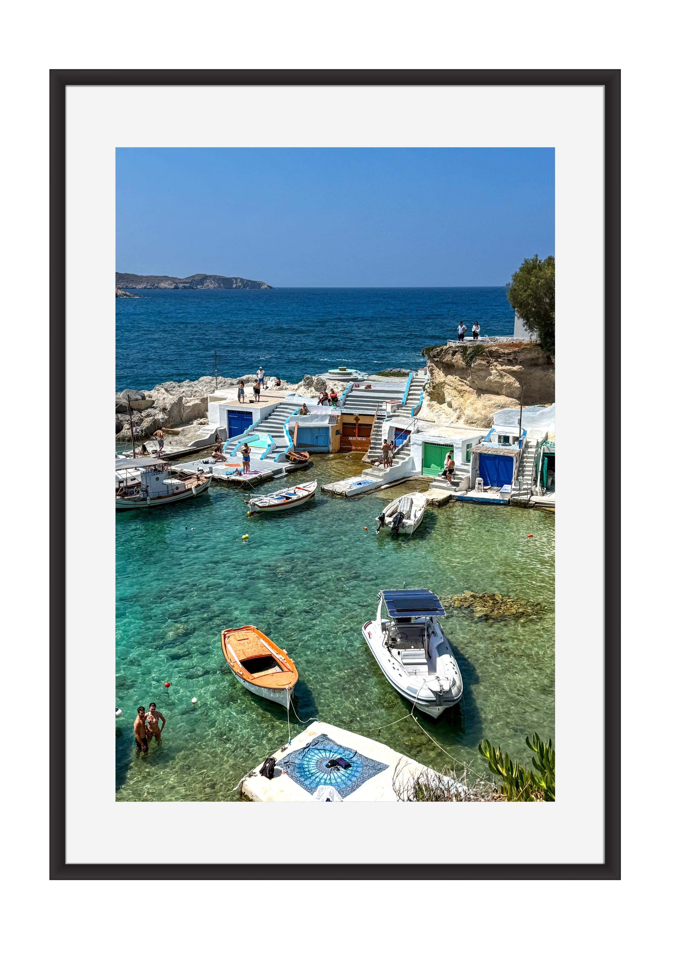Triovassalos village on Milos, Greece – photographic wall art print