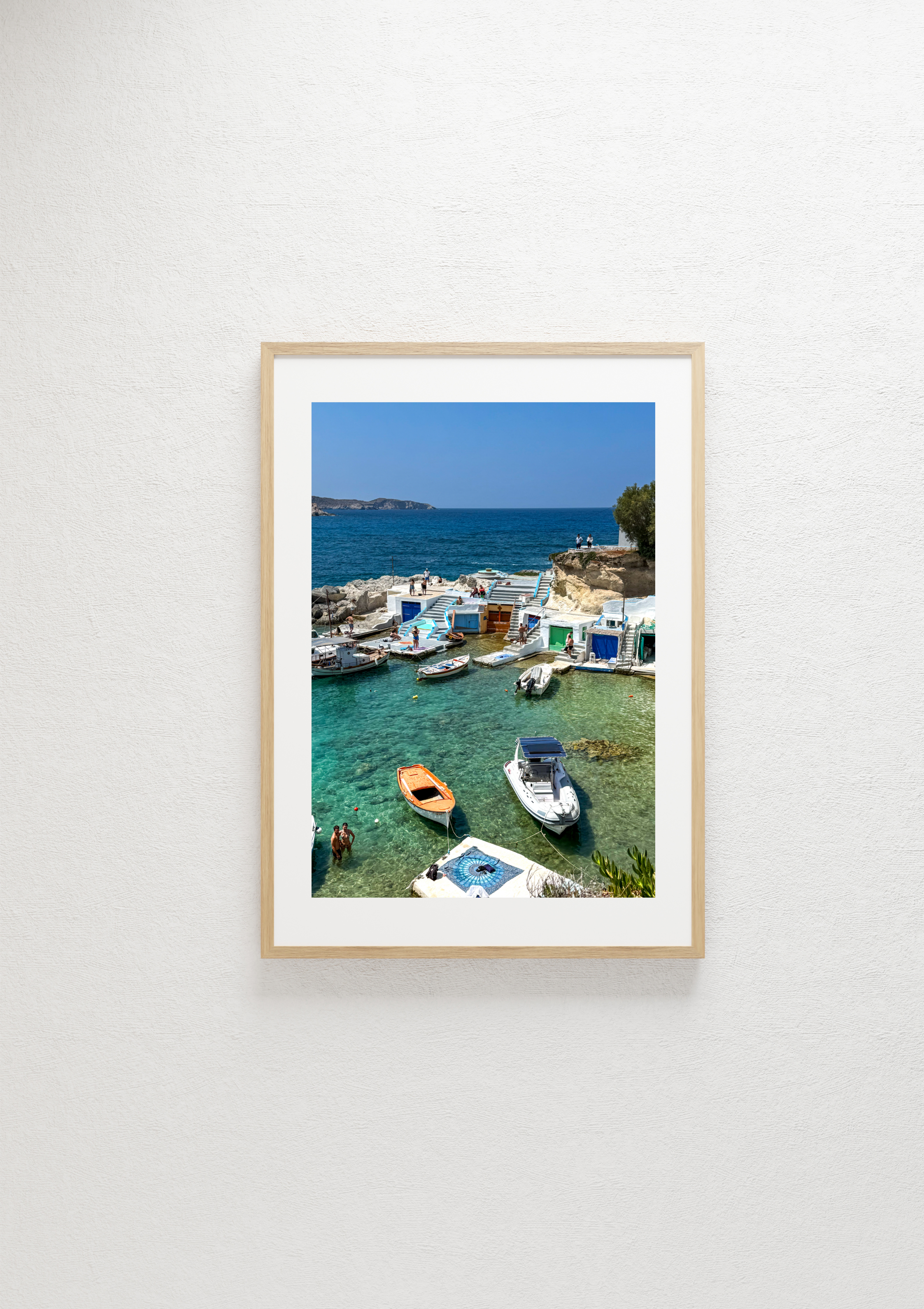 Triovassalos village on Milos, Greece – photographic wall art print