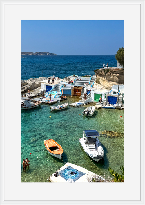 Triovassalos village on Milos, Greece – photographic wall art print