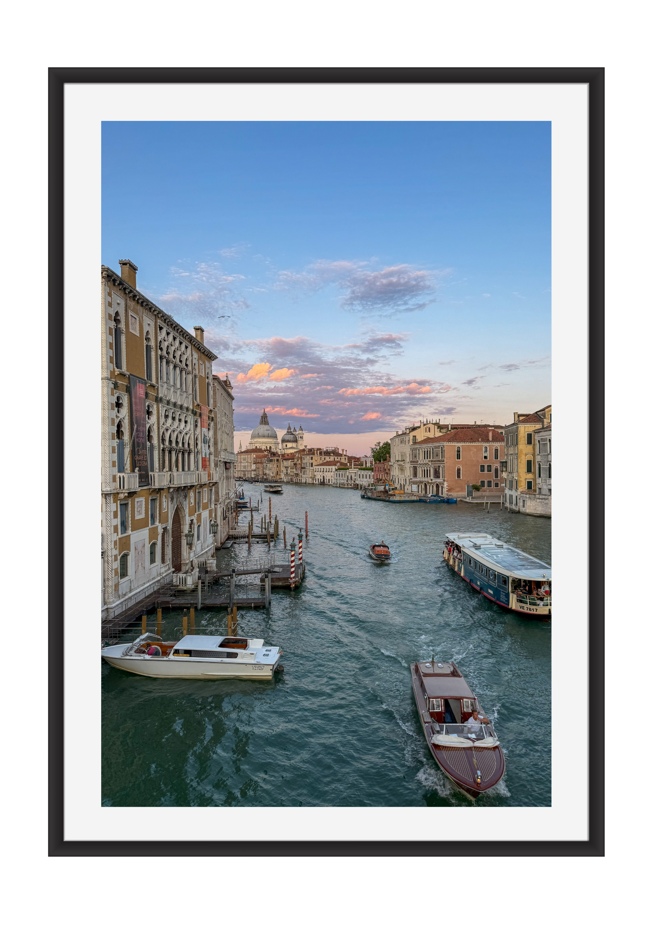 Dusk on the Grand Canal, Venice – photographic wall art print