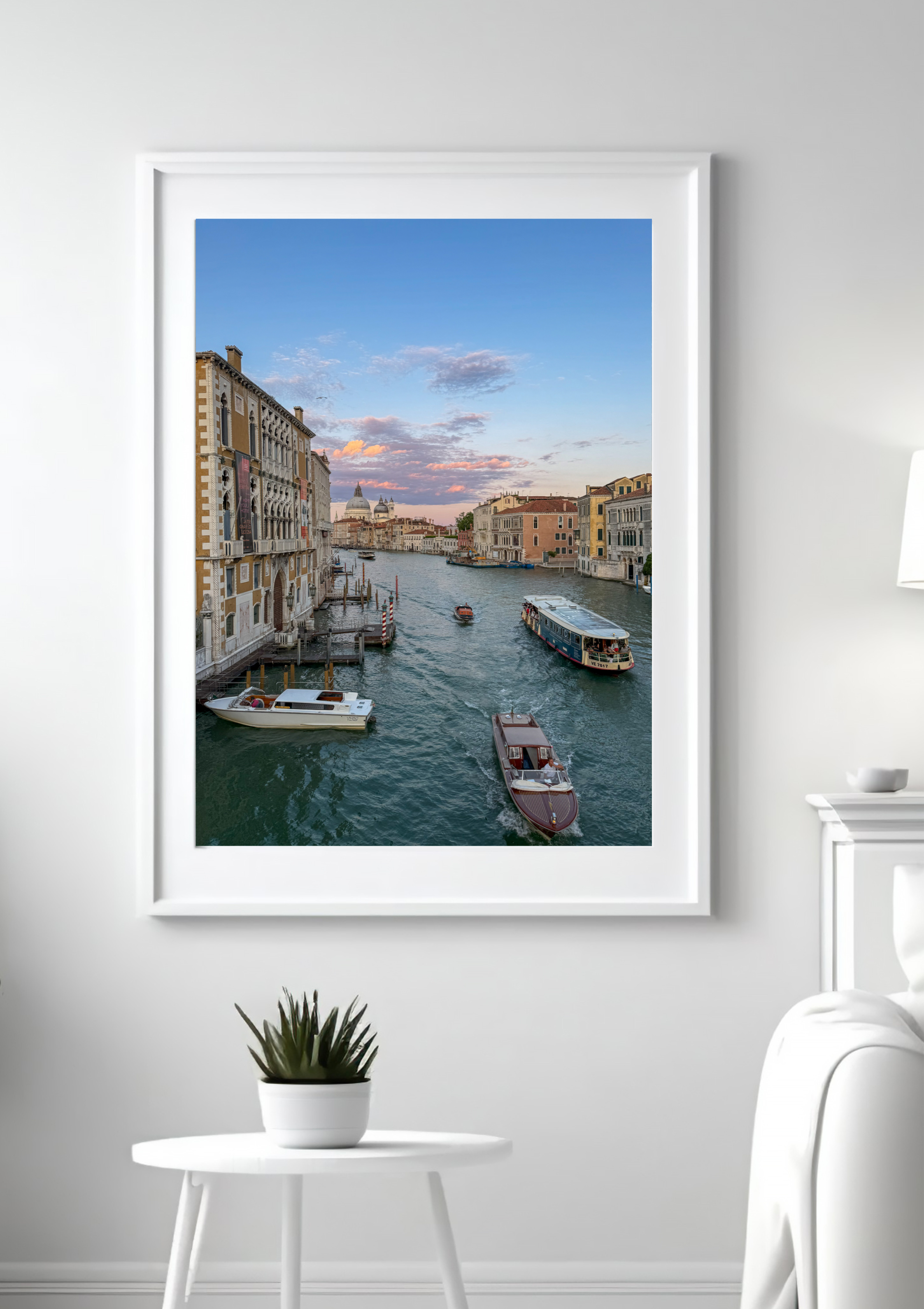 Dusk on the Grand Canal, Venice – photographic wall art print