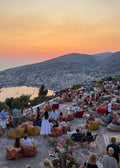 View from Lekursi Castle over the Albanian coast at dusk – photographic wall art print
