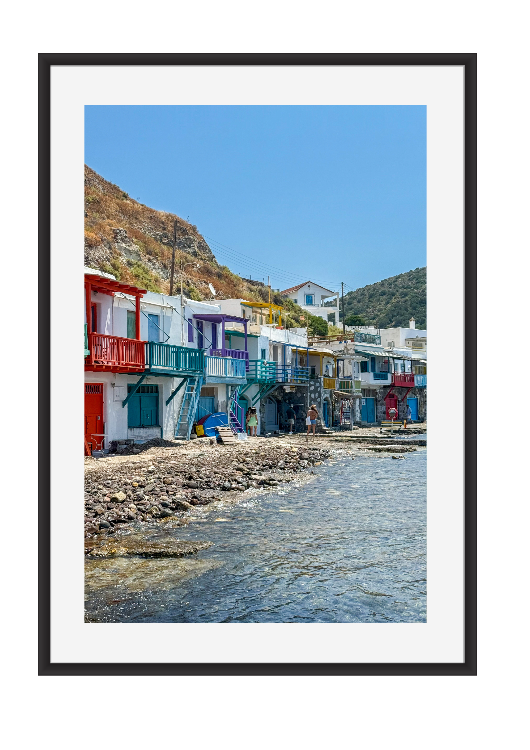 Life by the water on Milos, Greece – photographic wall art print