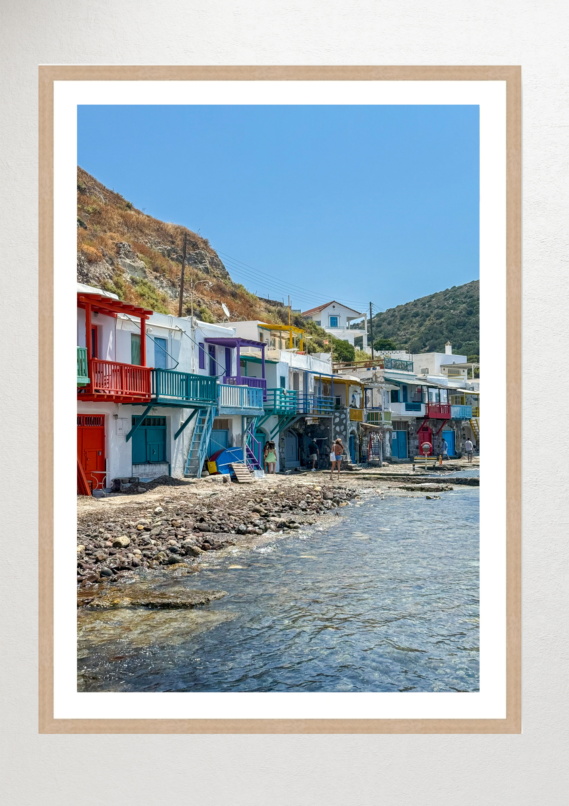 Life by the water on Milos, Greece – photographic wall art print