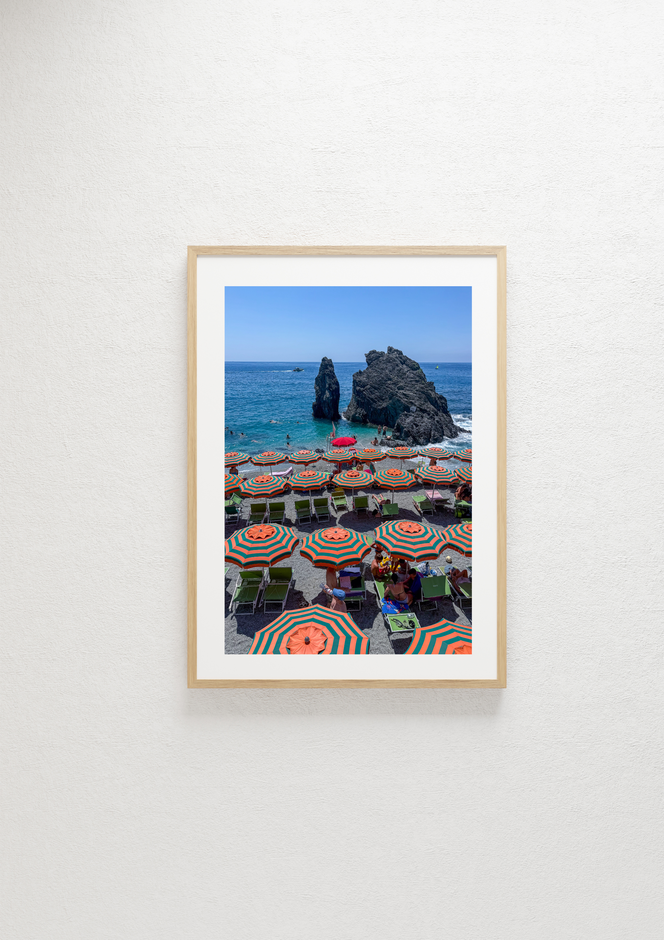 The sea at Monterosso al Mare, Cinque Terre – photographic wall art print