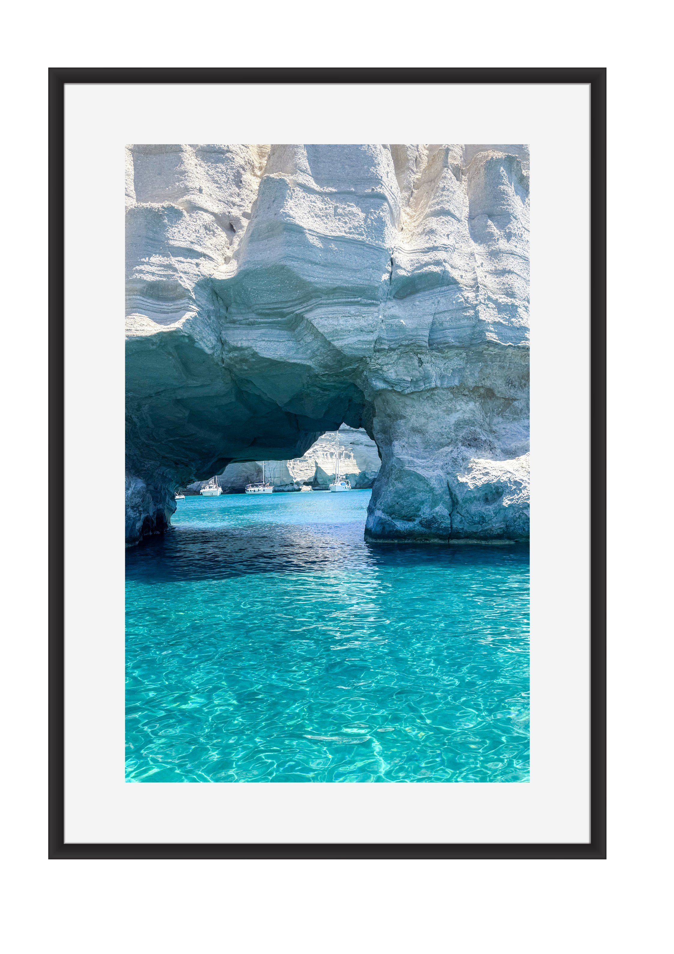 Sailing off the coast of Milos, Greece – photographic wall art print