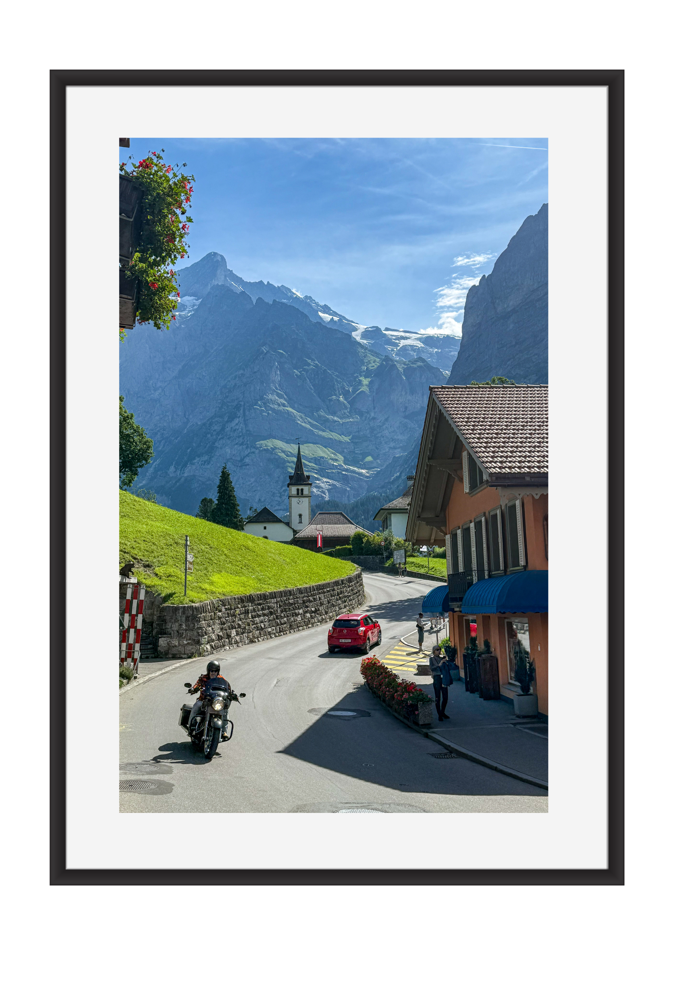 A mountain road near Bern, Switzerland – photographic wall art print