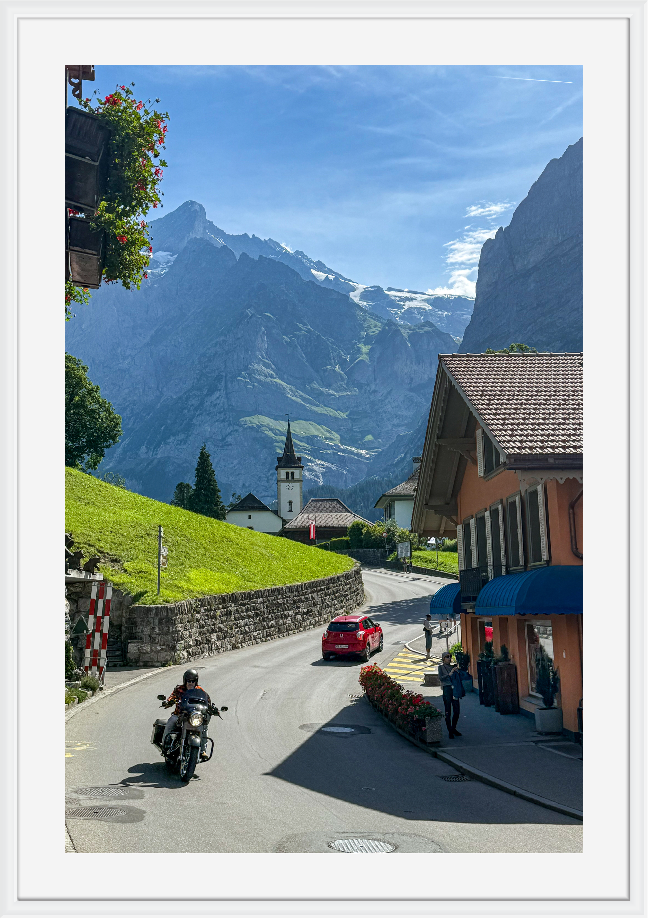 A mountain road near Bern, Switzerland – photographic wall art print