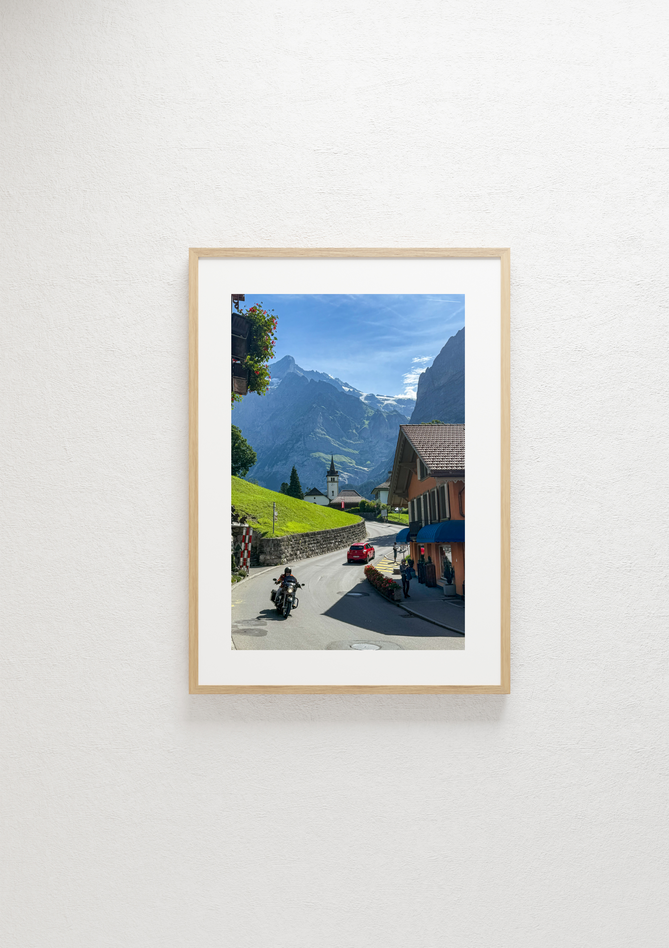 A mountain road near Bern, Switzerland – photographic wall art print