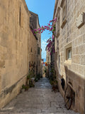 Alley in the old town of Korcula, Croatia – photographic wall art print
