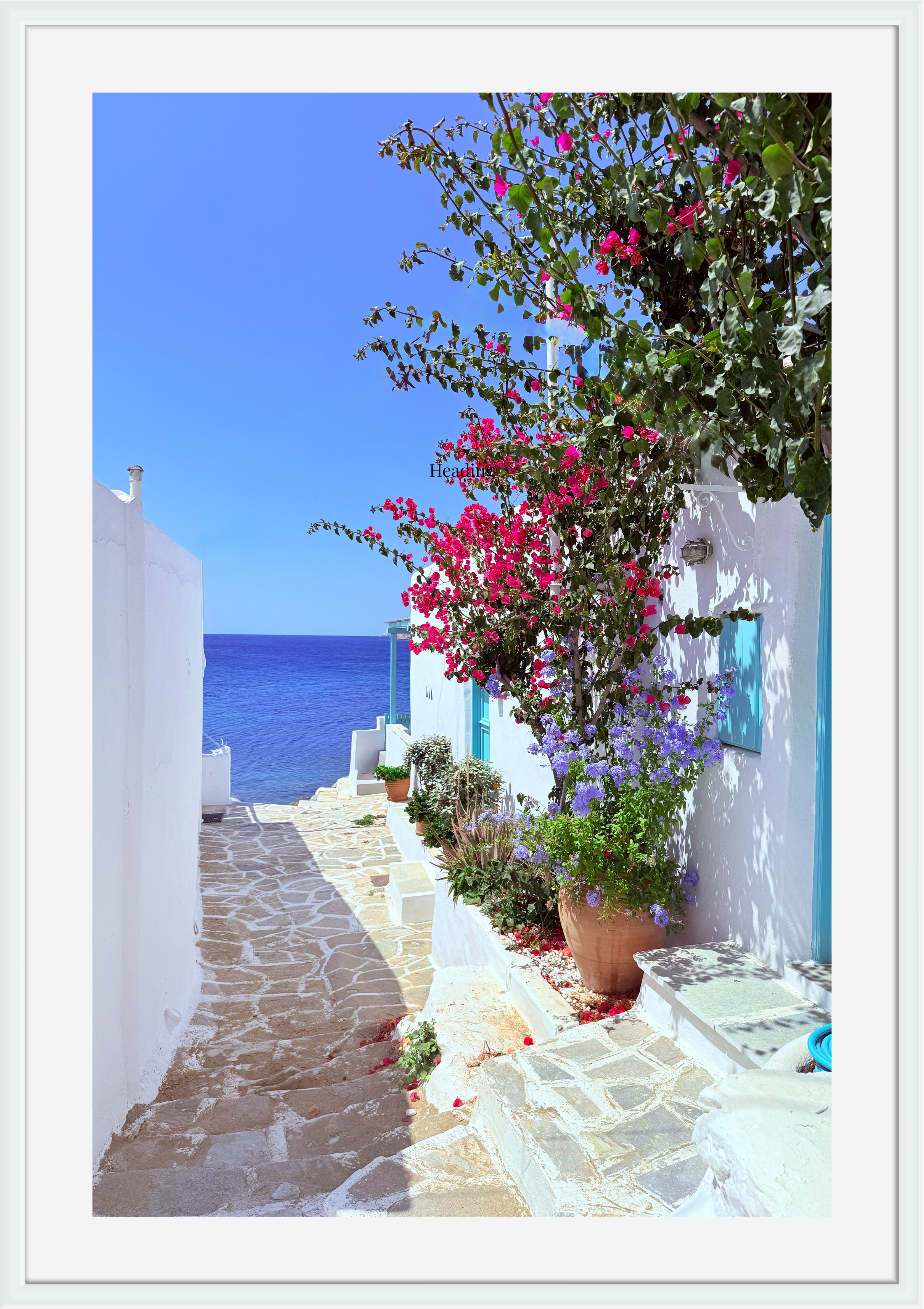 Seaside at Faros, Greece – photographic wall art print