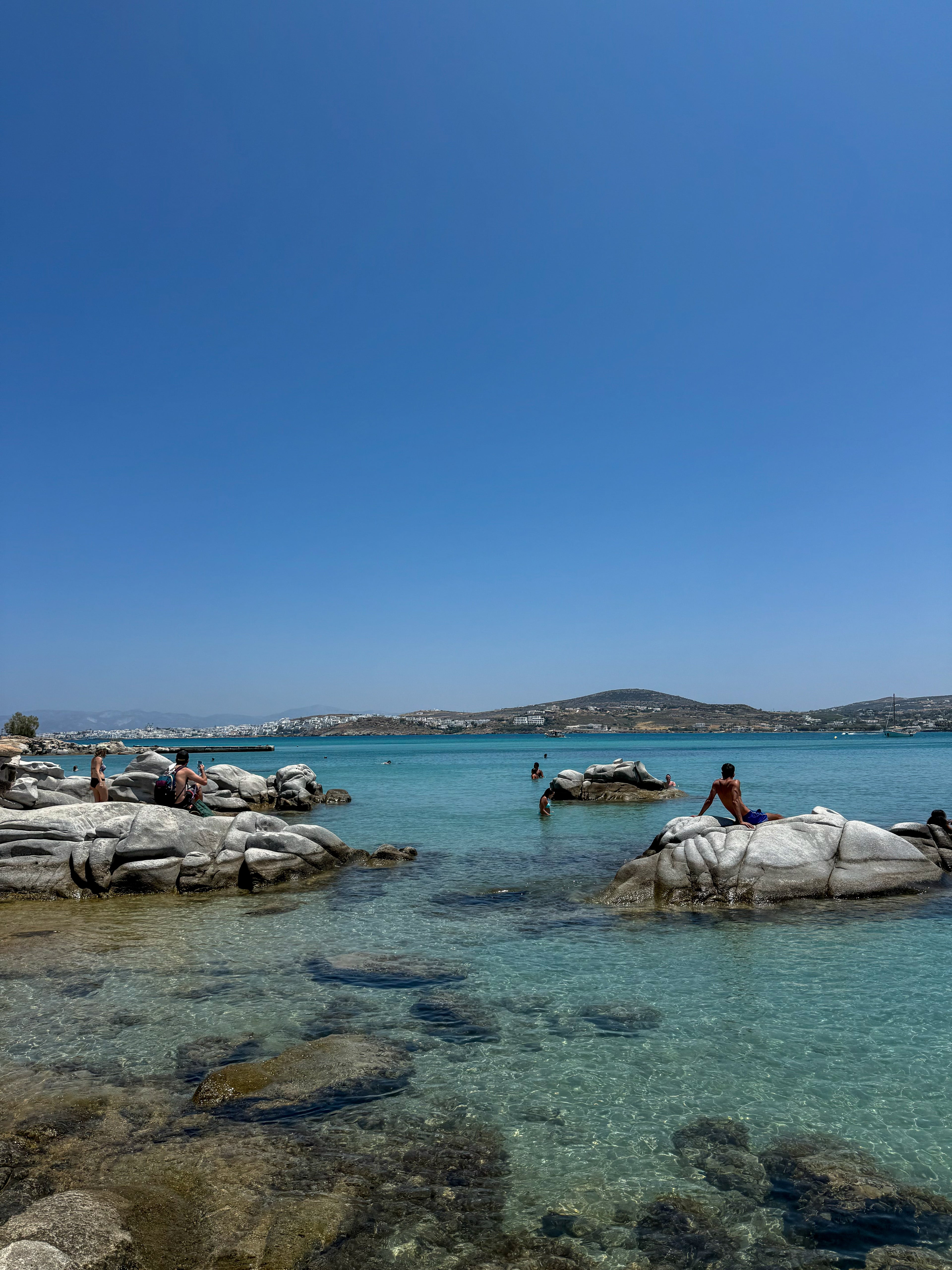 Still water on a summer day at Naousa, Paros – photographic wall art print