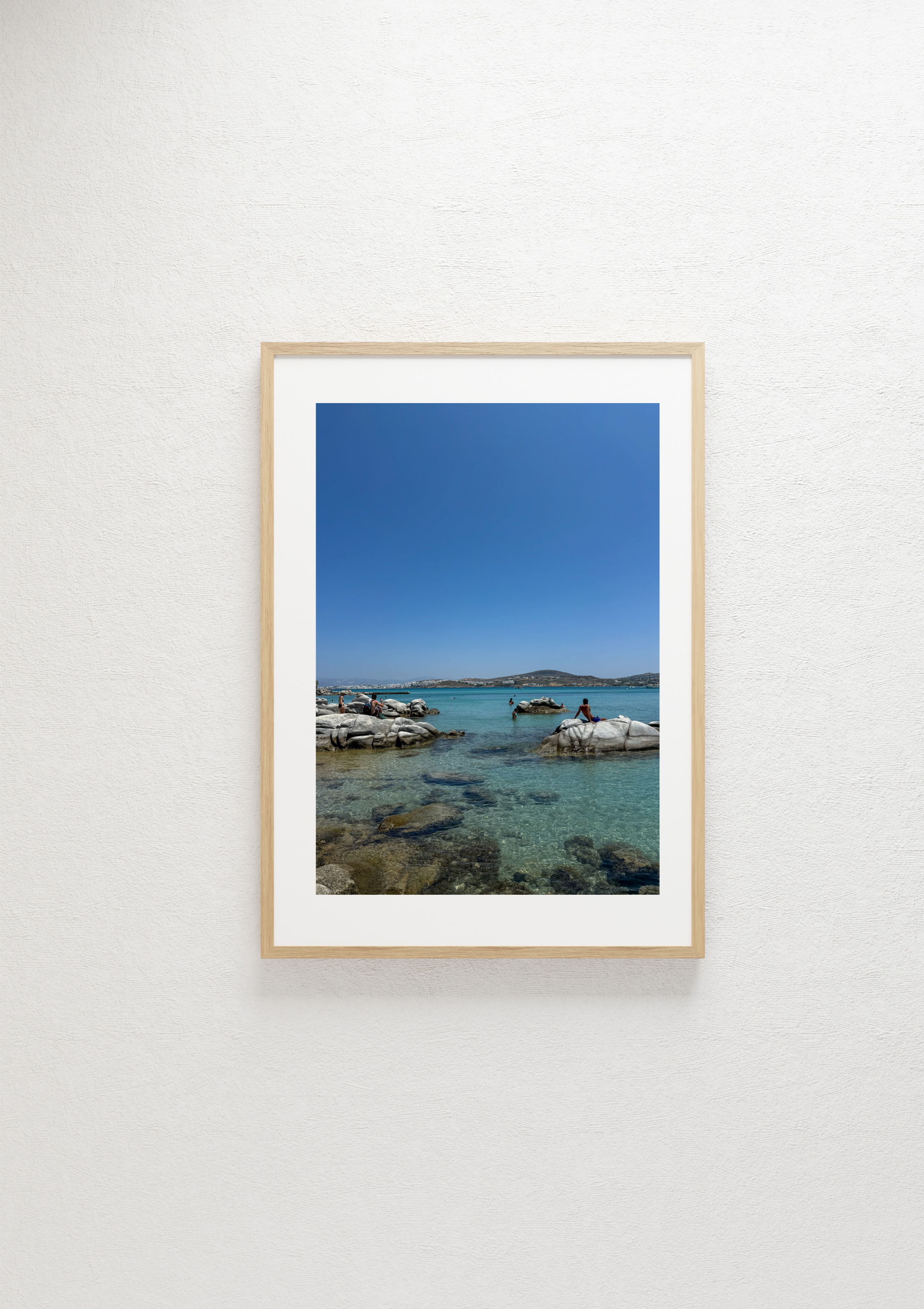 Still water on a summer day at Naousa, Paros – photographic wall art print
