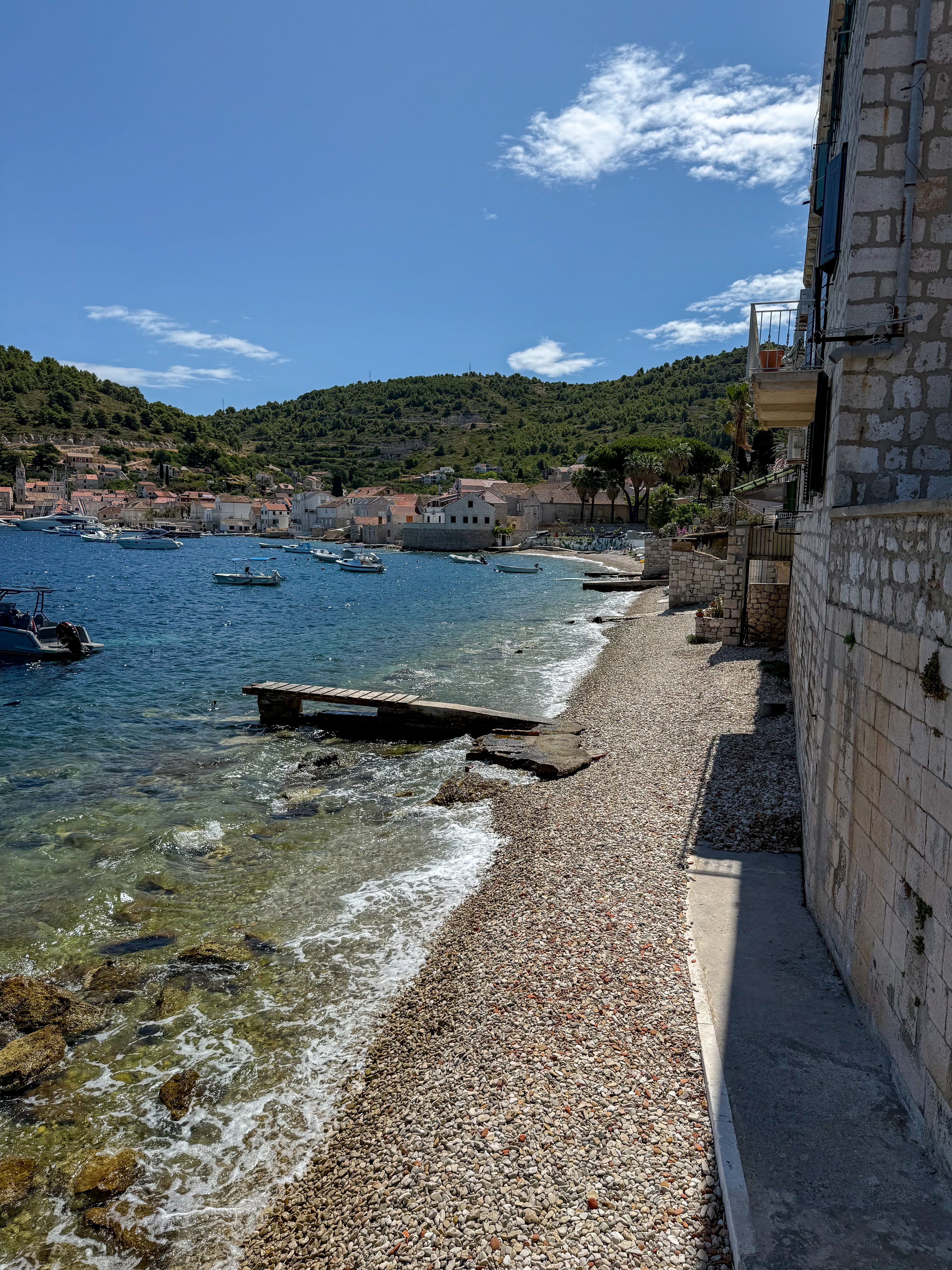 Sunlit shores on the island of Vis, Croatia – photographic wall art print