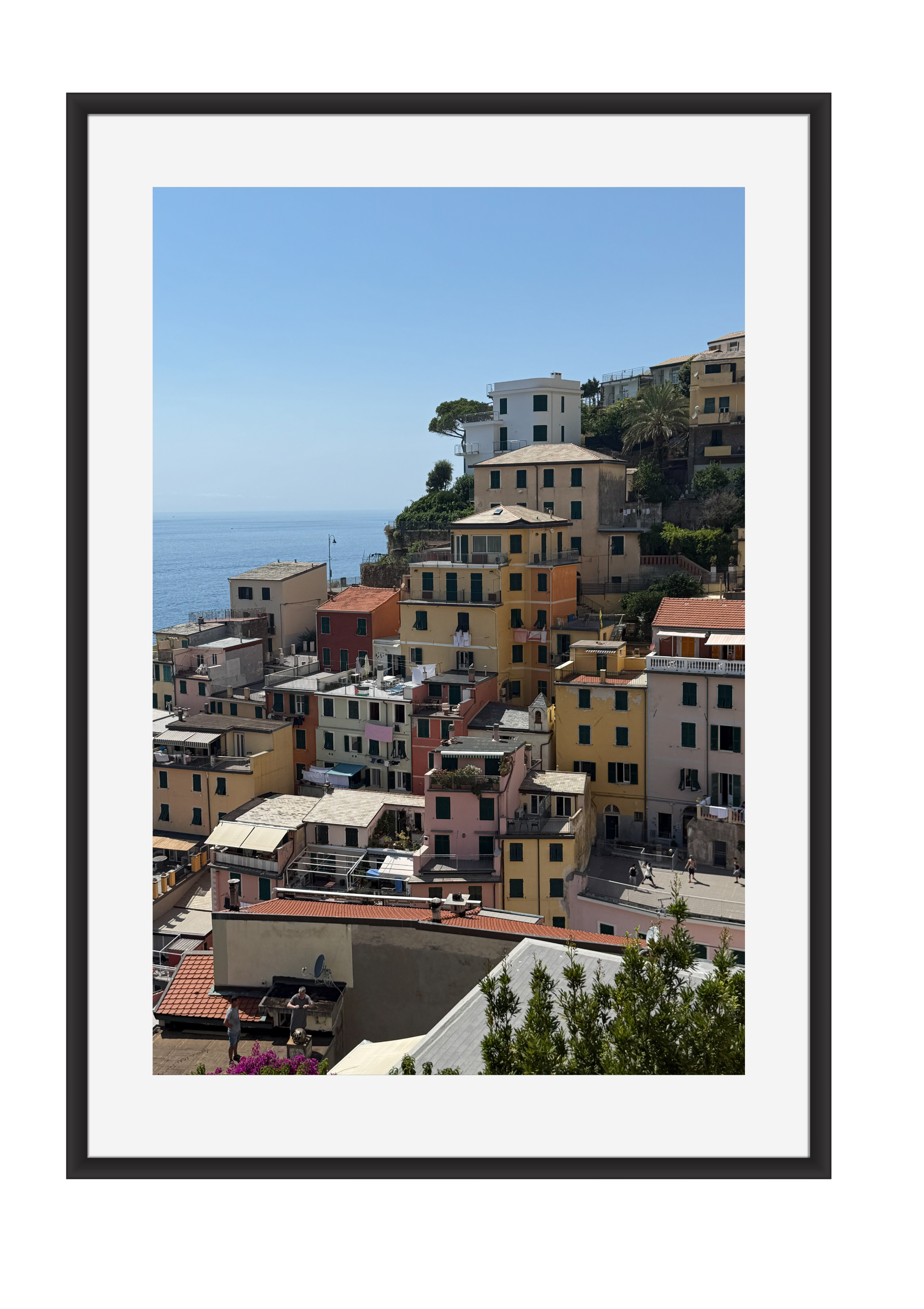 Colourful coastline of the Cinque Terre, Italy – photographic wall art print