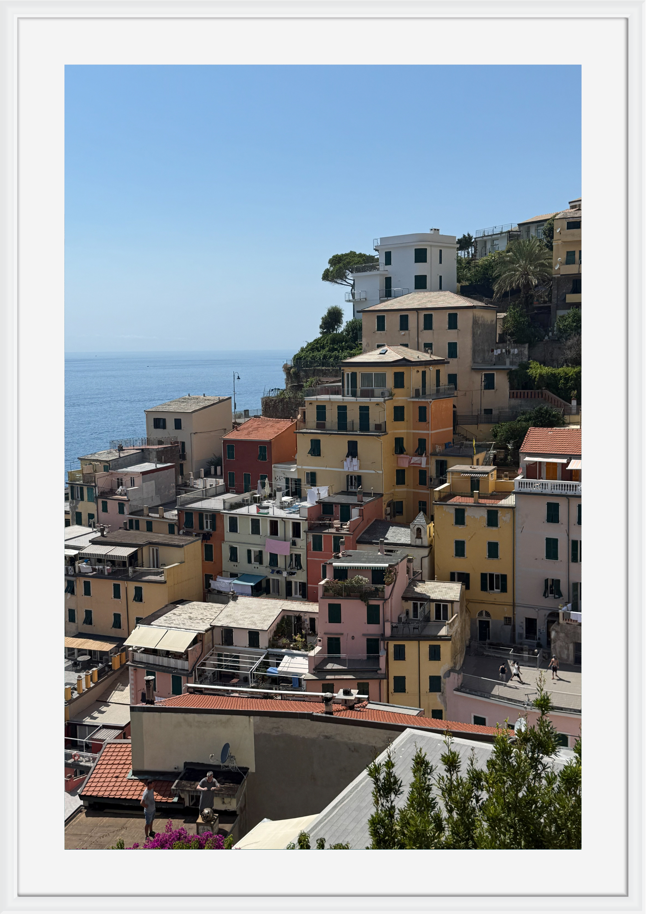 Colourful coastline of the Cinque Terre, Italy – photographic wall art print