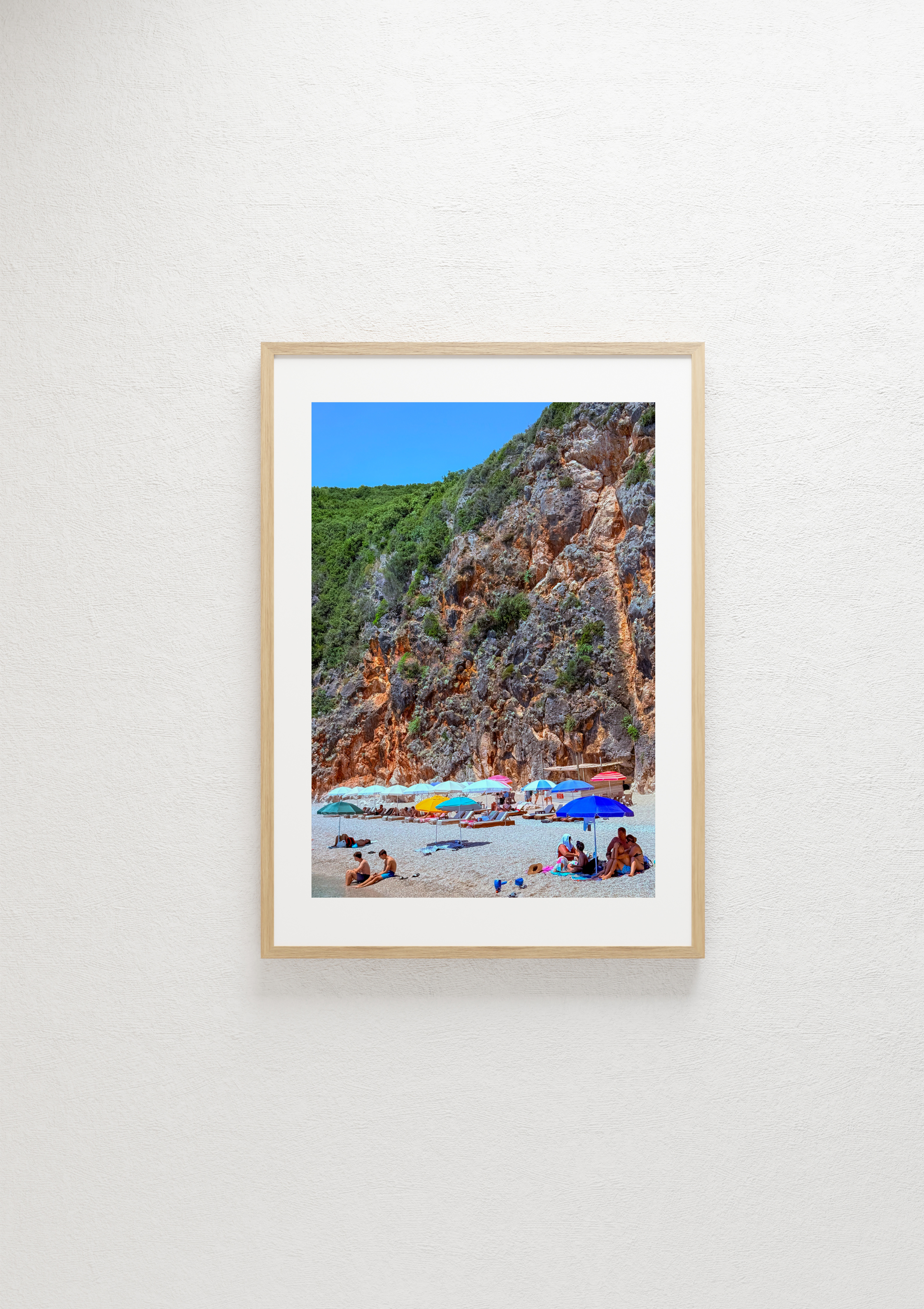 The sheltered bay at Porto Palermo, Albania – photographic wall art print