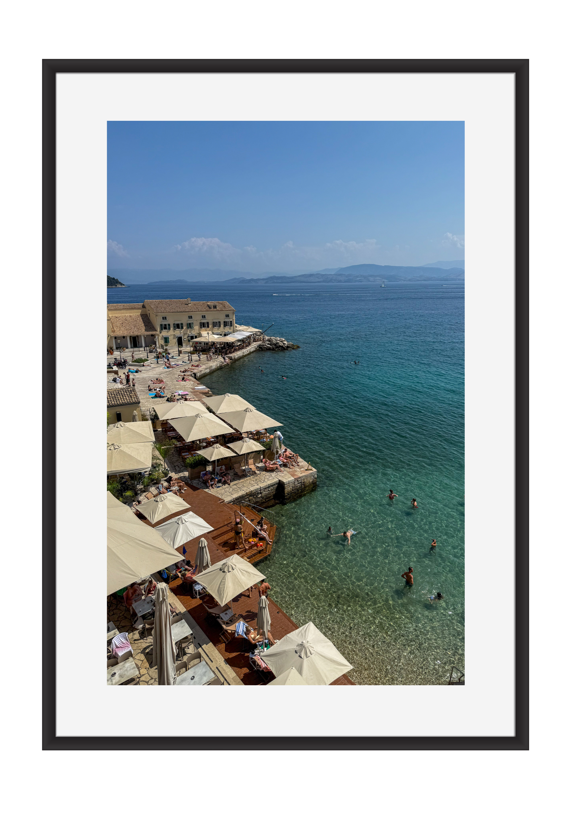 Summer afternoon on Corfu, Greece – photographic wall art print